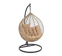 Poltrona Sospesa Amirantes Colore Naturale con Cuscini