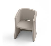 Poltrona Struttura Leggera e Robusta di Design BREEZE Dimensioni 100x91x h 80 cm -peso 10 kg seduta ampia e confortevoli colore bianco Ambra ambra