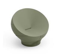 Poltrona Struttura Leggera e Robusta di Design VERA Dimensioni 100x91x h 80 cm -peso 35 kg richiama la grazia di un giardino zen colore Agata verde