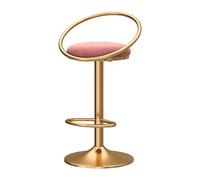 Poltrona Swivolare Velvet, Barra Sposta Anticipo per Stufe Altezza Contadina con Cerniera di Spalla e Piede, Poltronine da Ristorante ad Ufficio, Accanto al Divano, 1 Pezzo (Grigio Nero)