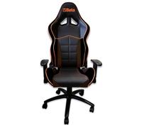 Poltrona ufficio gaming Beta 9563U racing pelle nera arancio con braccioli