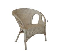 Poltrona Vimini Rinforzata MIDOLLINO Rattan Naturale Giardino CASA CM 64X58X80 H