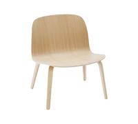 Poltrona Visu con Base in Legno di Rovere