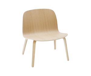Poltrona Visu con Base in Legno di Rovere