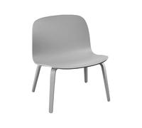 Poltrona Visu con Base in Legno Grigio