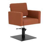 PoltronaSedia Seduta da Taglio VITORIA per Salone Parrucchiere Barbiere Marrone