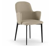 Poltroncina Imbottita, forme morbide tessuto easy-clean, SOPHIA Dimensioni 53,5x62,5x h 80 cm colore colore Beige beige