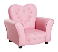 Poltroncina Mini per Bambini 59x41,5x49 cm in PVC Rosa