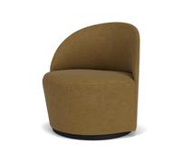 Poltroncina Tearoom Con Girevole Oro/Bouclé