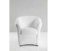 Poltroncina Valentina in ecopelle Bianco