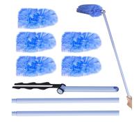 Poltrone a mano - pennello spolverizzante | Microfibra Duster | Dusters per la pulizia della pulizia della casa e spazzola pieghevole per il pulitore regolabile del ventilatore da soffitto bagnato o