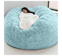 Poltrone a sacco extra large per adulti, poltrone a sacco da 5 piedi senza imbottitura inclusa, morbide e comode, poltrone per il tempo libero adatte per camera da letto e dormitorio con bal