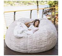 Poltrone a sacco extra large per adulti, poltrone a sacco da 5 piedi senza imbottitura inclusa, morbide e comode, poltrone per il tempo libero adatte per camera da letto e dormitorio con bal