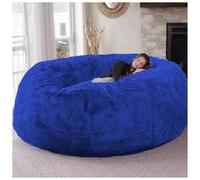 Poltrone a sacco extra large per adulti, poltrone a sacco da 5 piedi senza imbottitura inclusa, morbide e comode, poltrone per il tempo libero adatte per camera da letto e dormitorio con bal