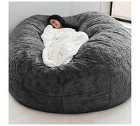 Poltrone a sacco extra large per adulti, poltrone a sacco da 5 piedi senza imbottitura inclusa, morbide e comode, poltrone per il tempo libero adatte per camera da letto e dormitorio con bal