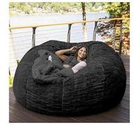 Poltrone a sacco extra large per adulti, poltrone a sacco da 5 piedi senza imbottitura inclusa, morbide e comode, poltrone per il tempo libero adatte per camera da letto e dormitorio con bal