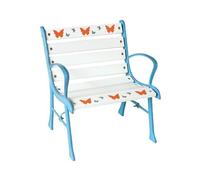PANCHINA POLTRONA BIMBO HAPPY BABY IN GHISA VERNICIATA E DOGHE IN LEGNO