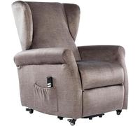 POLTRONE ITALIA Luna 2 | DETRAZIONE 19% | Poltrona Relax Alzapersona Reclinazione Indipendente con 2 Motori, Micromolle, Tessuto Premium | Grigio