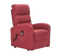 POLTRONE ITALIA Jessica 2 | DETRAZIONE 19% | Poltrona Relax Alzapersona Reclinazione Indipendente con 2 Motori, Micromolle, Microfibra | Rosso