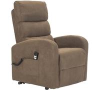 POLTRONE ITALIA Jessica 2 | DETRAZIONE 19% | Poltrona Relax Alzapersona Reclinazione Indipendente con 2 Motori, Micromolle, Microfibra | Marrone