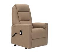 POLTRONE ITALIA Rebecca 2 motori Poltrona elettrica Alzapersona Detraibile 19% 2 ruote seduta micromolle similpelle poltrone per anziani poltrona relax Cammello