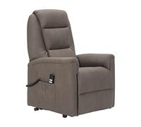 POLTRONE ITALIA Poltrona Relax Alzapersona Zero Gravity 2 motori reclinazione indipendente schiena piedi 2 ruote seduta indeformabile pelle d'elefante elettrica reclinabile Cammello