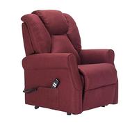 POLTRONE ITALIA Angela 2 | DETRAZIONE 19% | Poltrona Relax Alzapersona Reclinazione Indipendente con 2 Motori, Micromolle, Antimacchia | Rosso