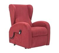 POLTRONE ITALIA Irene 2 | DETRAZIONE 19% | Poltrona Relax Alzapersona Reclinazione Indipendente con 2 Motori, Micromolle, Microfibra | Rosso