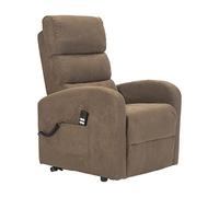 POLTRONE ITALIA Jessica 1 | DETRAZIONE 19% | Poltrona Relax Alzapersona Reclinazione Combinata con 1 Motore, Micromolle, Microfibra | Marrone