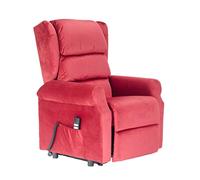 POLTRONE ITALIA Carl 2 | DETRAZIONE 19% | Poltrona Relax Alzapersona Reclinazione Indipendente con 2 Motori, Micromolle, Velluto | Rosso