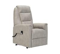 POLTRONE ITALIA Rebecca Poltrona Relax Elettrica Alzapersona 2 Motori Reclinazione indipendente per Anziani Poltrona Elevabile Detraibile 19% IVA Agevolata Pelle d'elefante (Rebecca, Grigio)