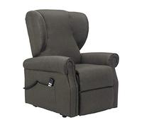 POLTRONE ITALIA Vanessa 2 motori Poltrona Alzapersona reclinabile Detraibile 19% 2 ruote seduta micromolle antimacchia poltrone elettriche poltrone relax Tortora