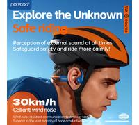 POLVCDG Auricolari per esercizi a conduzione ossea con memoria da 32 GB IPX6, auricolari Bluetooth resistenti al sudore e alla pioggia, auricolari da ciclismo