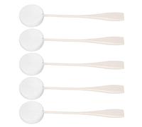 Polvera a manico a polvere a lungo manetti a carenza per applicatore a lozione per bagno a effetto idratante Uso domestico (Bianco)