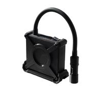 Polvere antistatica for macchina da caffè, generatore di plasma, anti-schizzi di polvere di caffè, ricaricabile, con tubo a collo d'oca in silicone, for macinacaffè(Black)