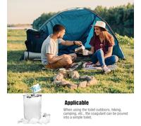 Polvere Assorbente Per Toilette, Confezione Da 50 Monodose Per Servizi Igienici Da Campeggio, Eliminatore Di Odori Assorbente Per Escursionismo Campeggio Barca Zaino In Spalla Passeggiate All'aperto B
