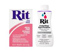 Polvere colorante Rit concentrata multiuso confezioni multiple per abbigliamento, decorazioni e artigianato - Rosa petalo con fissativo ColorStay