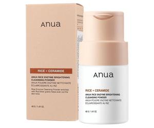 Polvere detergente illuminante agli enzimi di riso Anua - 40 g