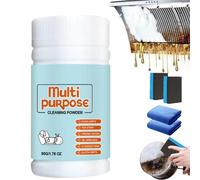 Polvere Detergente Multiuso Per La Cucina, Polvere Detergente Forte Per La Cucina, Potente Detergente In Polvere Multiuso Per Cucina, Polvere Detergente Forte Per Acciaio Inossidabile (1 bottiglia)