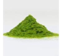 Polvere di erba artificiale in nylon per modellismo ferroviario, erba statica da 3 mm per diorama e per terreni in scala HO, materiale giallo verde per prato, sacchetto da 500 g (500 g)