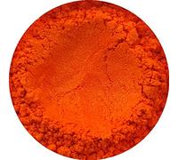 Polvere di mica cosmetica 3 g - 50 g per sapone, ombretto e bombe da bagno, colore Clementine Orange (arancione-rosso)
