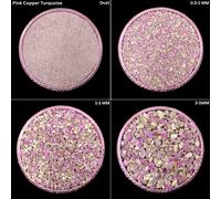 Polvere di pietre schiacciate turchese rame rosa 0,5-1 mm 1-3 mm 3-5 mm per g...