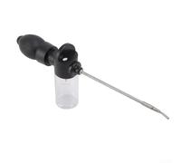 Polvere di polvere per controllo mosche, capacità 150 ml, spruzzatore per polvere di terra di diatomee, con 3 stili di ugelli di estensione in acciaio inox, per uso interno ed esterno