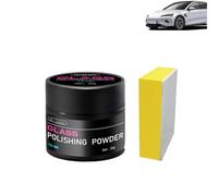 Polvere lucidante per vetri, detergente e lucidante per pellicole oleose per parabrezza auto, detergente per vetri Clear Vision, rimuovi filigrane per superfici in vetro (1PCS)
