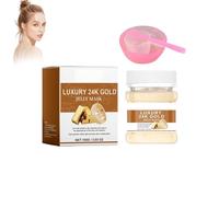 Polvere Maschera Gel Viso Professionale Con Oro 24k, Effetto Liftante E Illuminante, Maschera Peel off per Combattere Rughe, Opacità E Macchie, 100g Con Accessori Crystal Soft Film Powder