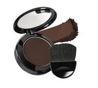 Polvere per attaccatura dei capelli da donna - polvere per attaccatura dei capelli a lunga durata con applicatore e specchio, correttore per radici leggero per un look istantaneamente più spesso