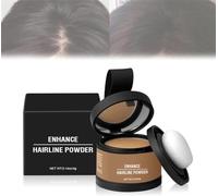Polvere per attaccatura dei capelli, per donne e uomini, copertura magica delle radici, ombretto, polvere ricca di ombreggiature per capelli, con specchio e cuscino, nasconde le macchie calve, polvere