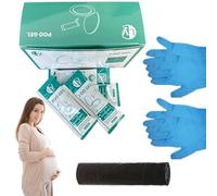 Polvere per cacca per toilette portatile, gel per toilette portatile | Polvere gel per cacca portatile 20X con 2 guanti,Gel assorbente per WC Liquid Lock, solidificatore di urina multifunzionale con 1