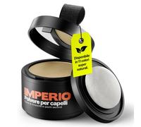 Polvere per capelli IMPERIO - Correttore per infoltimento capelli per donna e uomo, mascara per capelli waterproof per nascondere la ricrescita - 4g (biondo medio)