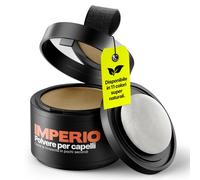 Polvere per capelli IMPERIO - Correttore per infoltimento capelli per donna e uomo, mascara per capelli waterproof per nascondere la ricrescita - 4g (biondo scuro)
